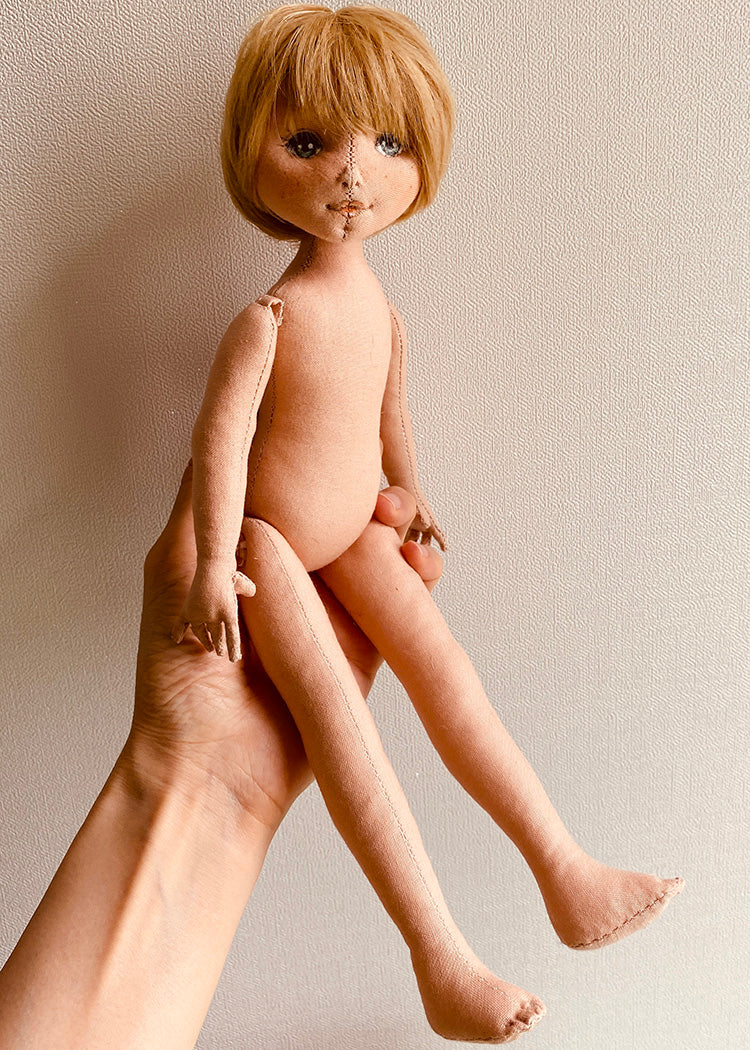 33cm Doll Body Pattern🎀Basic Standing Doll Body (Face center seam)