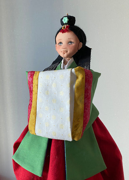 Hanbok doll 👘 Korean Wedding Hanbok Doll (Wonsam)