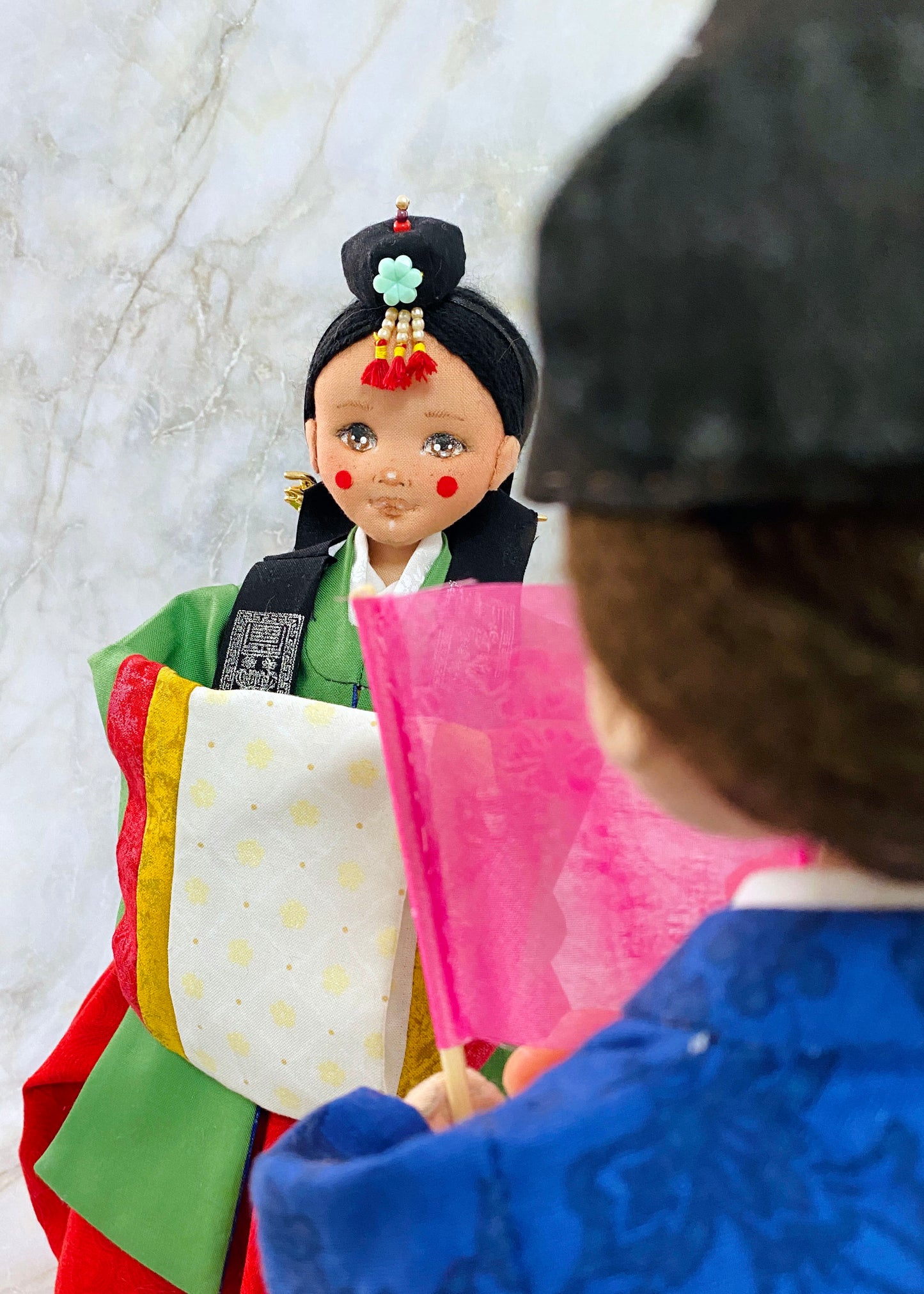 Hanbok doll 👘 Korean Wedding Hanbok Doll (Wonsam)