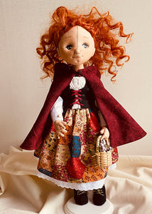 33cm Doll cloth Pattern /  Little Red (Dress-Up)