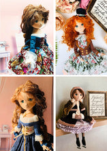 Load image into Gallery viewer, 35cm doll Pattern / 4Type Set (Face center seam)

