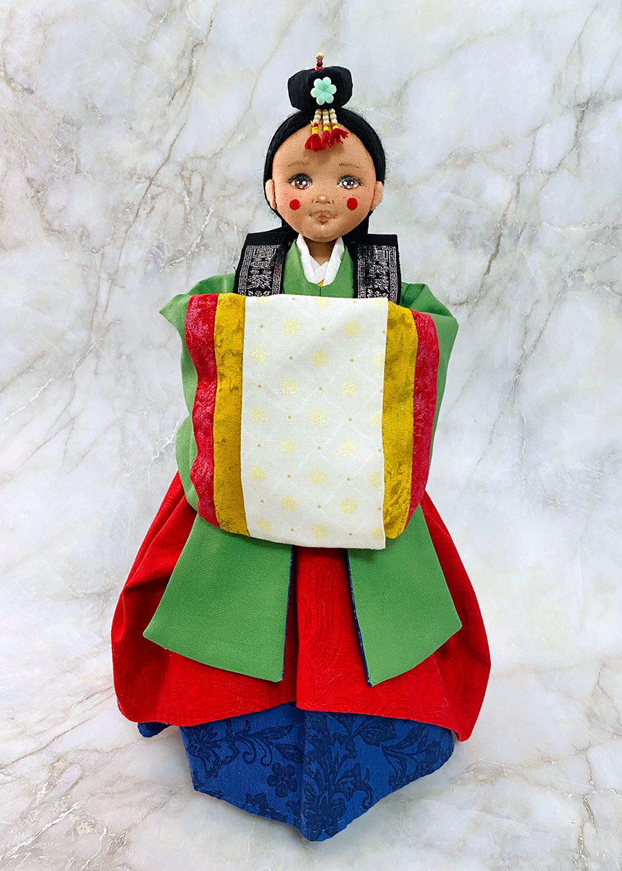 Hanbok doll 👘 Korean Wedding Hanbok Doll (Wonsam)
