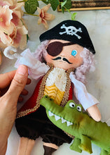 Load image into Gallery viewer, Easy Doll Pattern🌈 Captain Hook &amp; Crocodile

