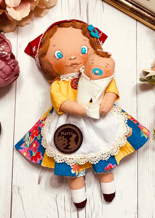 Easy Doll Pattern🌈 Mam & Baby