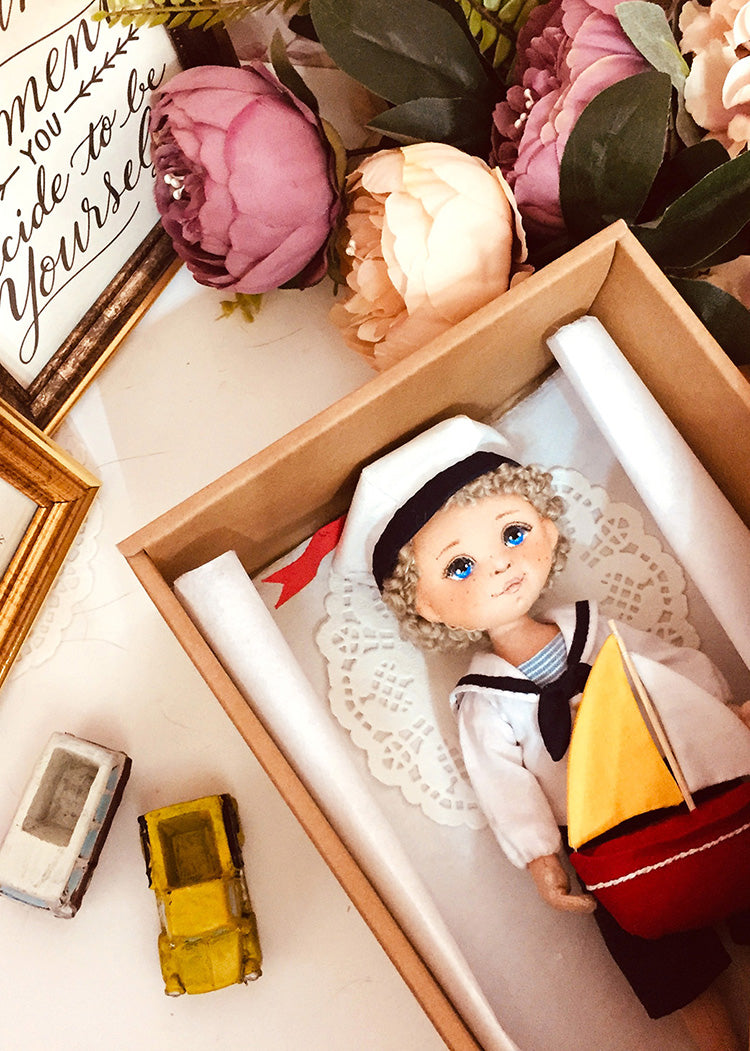 25cm Doll Pattern🎀(S) Marine Boy (Dress-Up)