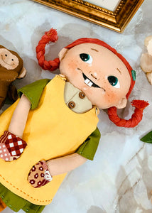Easy Doll Pattern🌈 Cute Girl and Monkey
