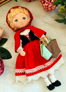 25cm Doll Pattern 🎀 (J) Little Red (Dress-Up)