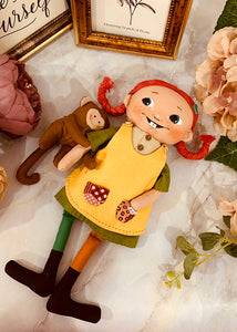 Easy Doll Pattern🌈 Cute Girl and Monkey