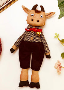 Easy Doll Pattern🌈 Farmer Moo moo