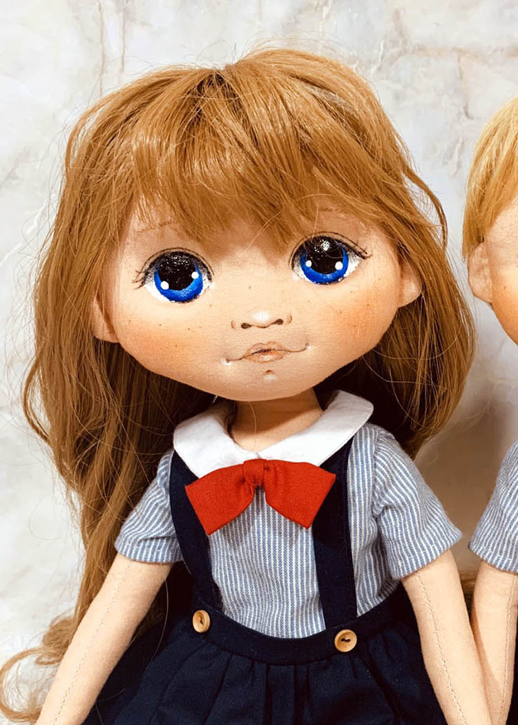 40cm Doll Pattern🌈(S) School Look Doll Couple
