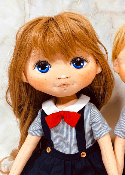 40cm Doll Pattern🌈(S) School Look Doll Couple