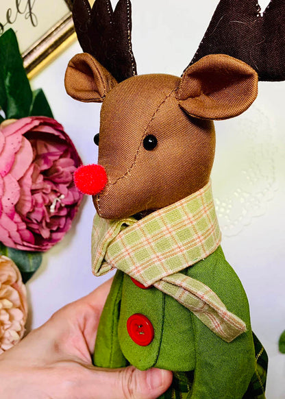 Easy Doll Pattern🌈 Rudolph the Red-Nosed Reindeer