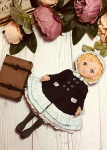 25cm Doll Clothes Pattern🧵 Sara & Suitcase (Dress-Up)