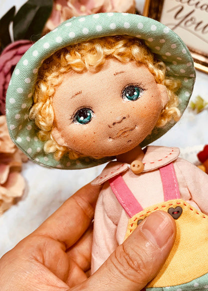 25cm Doll Clothes Pattern🧵 Little Farmer & Chicken (Dress-Up)