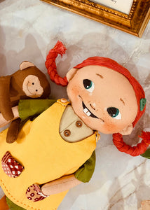 Easy Doll Pattern🌈 Cute Girl and Monkey