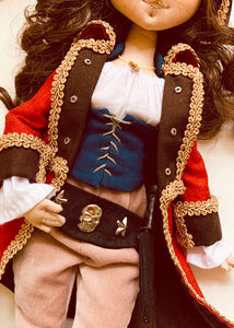 35cm doll Pattern / Captain (Face center seam)