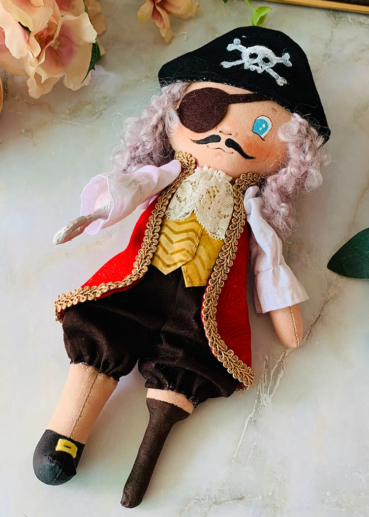 Easy Doll Pattern🌈 Captain Hook & Crocodile