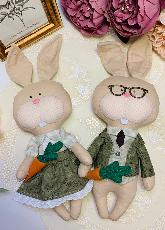 Easy Doll Pattern🌈 Rabbit Couple