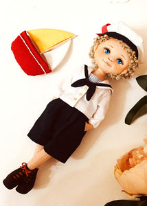 25cm Doll Clothes Pattern🧵 Marine Boy (Dress-Up)