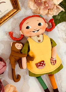 Easy Doll Pattern🌈 Cute Girl and Monkey