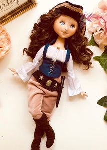 35cm doll Pattern / Captain (Face center seam)