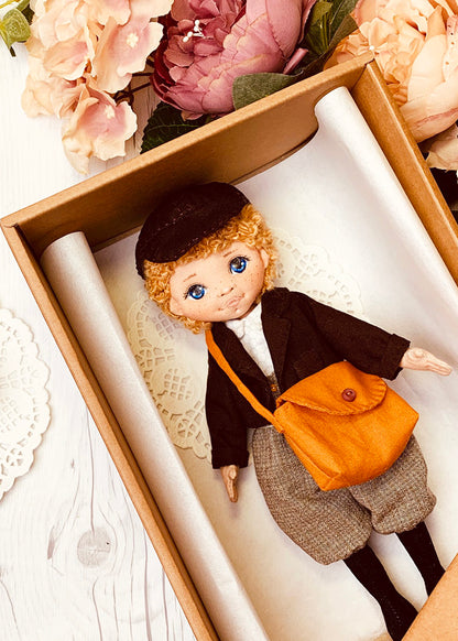 25cm Doll Clothes Pattern🧵 NewsBoy (Dress-Up)