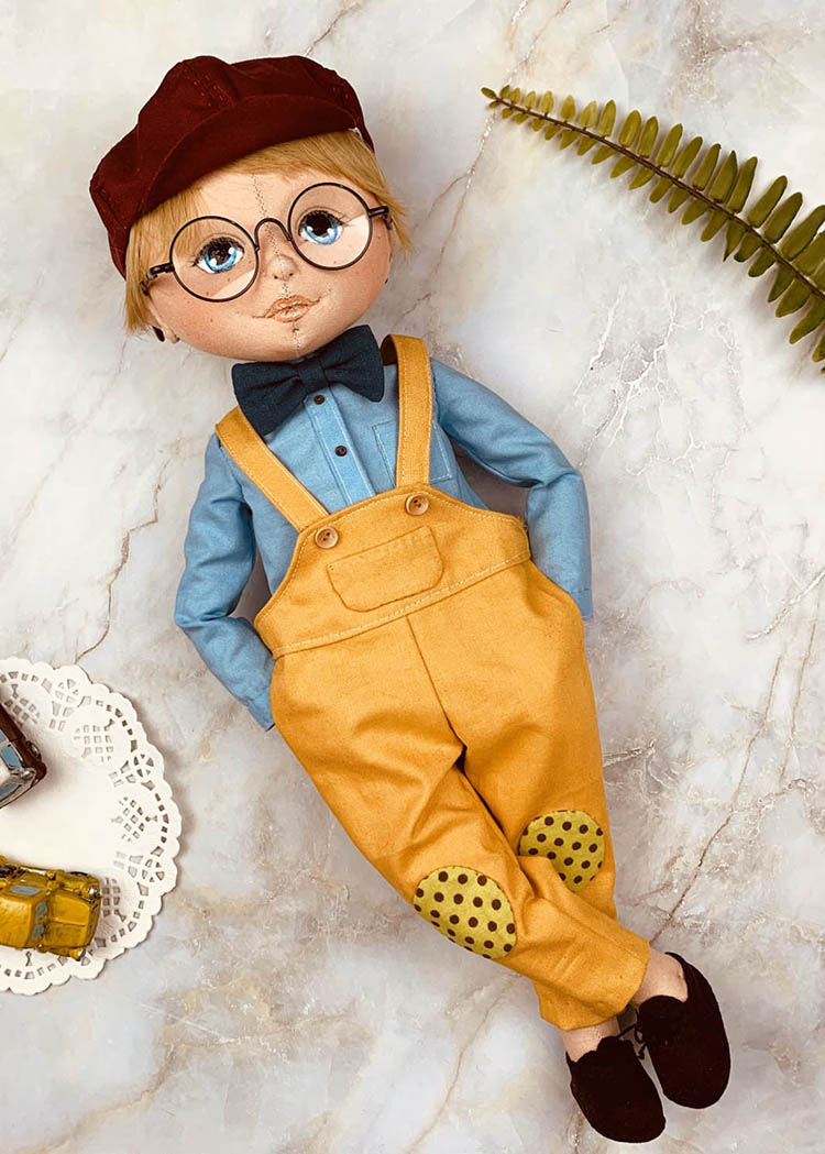 40cm Doll Pattern 🌈 (J) John Clothing Sets (Face center seam)