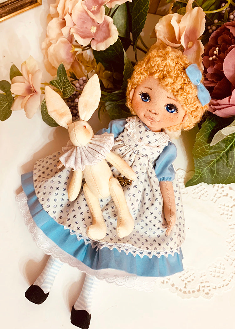 25cm Doll Clothes Pattern 🧵 Alice & Rabbit (Dress-Up)
