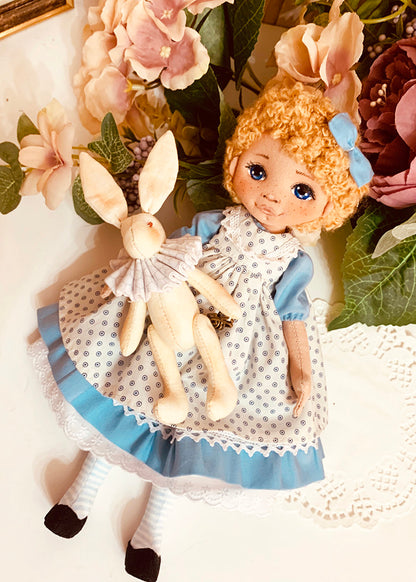 25cm Doll Clothes Pattern 🧵 Alice & Rabbit (Dress-Up)