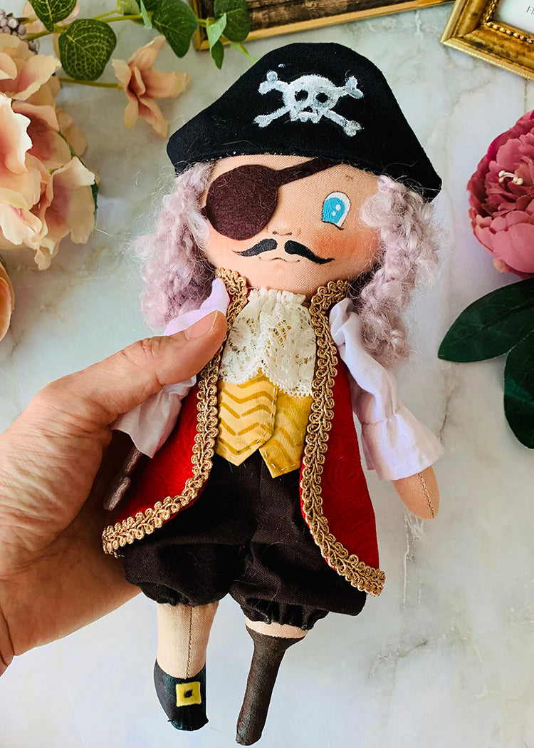 Easy Doll Pattern🌈 Captain Hook & Crocodile