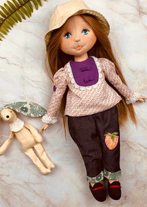 40cm Doll Pattern / (J) Bess Clothing Sets (Face center seam)
