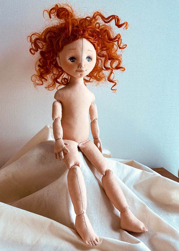 33cm Doll Body Pattern🎀 Basic Jointed Doll Body (Face center seam)