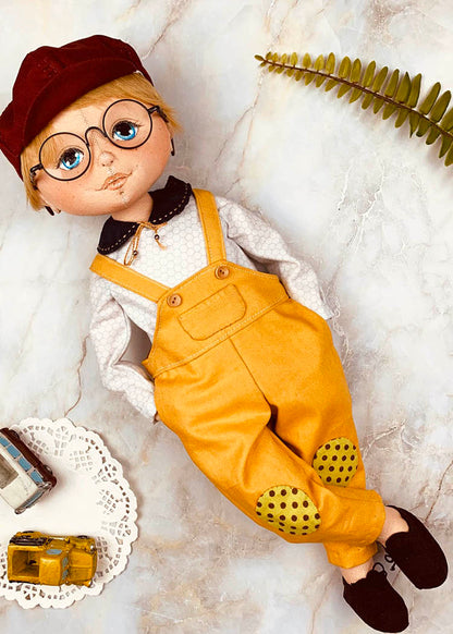 40cm Doll Pattern 🌈 (J) John Clothing Sets (Face center seam)