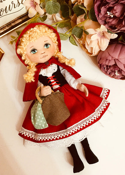25cm Doll Pattern 🎀 (J) Little Red (Dress-Up)