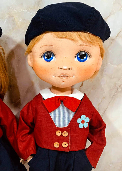 40cm Doll Pattern🌈(S) School Look Doll Couple