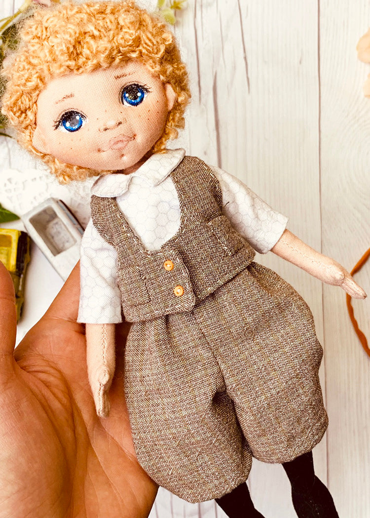 25cm Doll Clothes Pattern🧵 NewsBoy (Dress-Up)