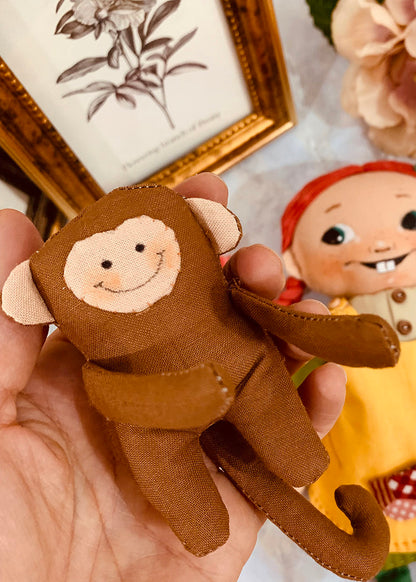 Easy Doll Pattern🌈 Cute Girl and Monkey