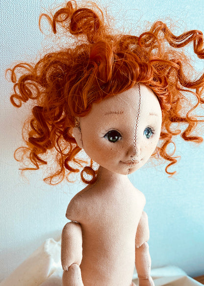 33cm Doll Body Pattern🎀 Basic Jointed Doll Body (Face center seam)