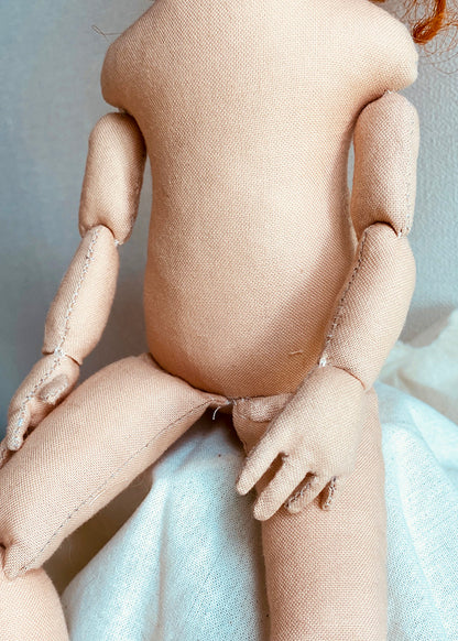 33cm Doll Body Pattern🎀 Basic Jointed Doll Body (Face center seam)