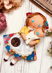 Easy Doll Pattern🌈 Mam & Baby