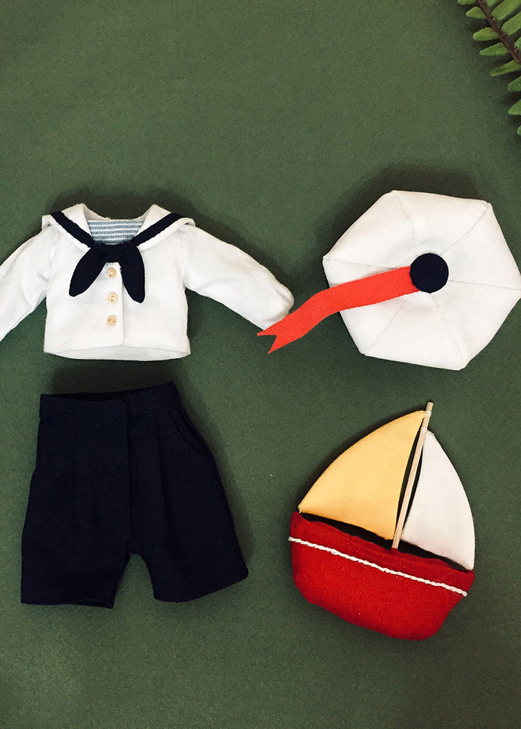 25cm Doll Clothes Pattern🧵 Marine Boy (Dress-Up)