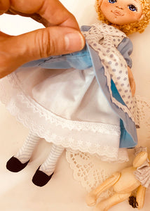 25cm Doll Clothes Pattern 🧵 Alice & Rabbit (Dress-Up)