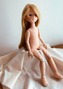33cm Doll Body Pattern / Bead-Jointed Doll Body (Face center seam)