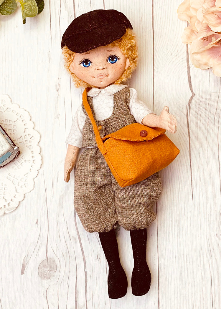 25cm Doll Clothes Pattern🧵 NewsBoy (Dress-Up)