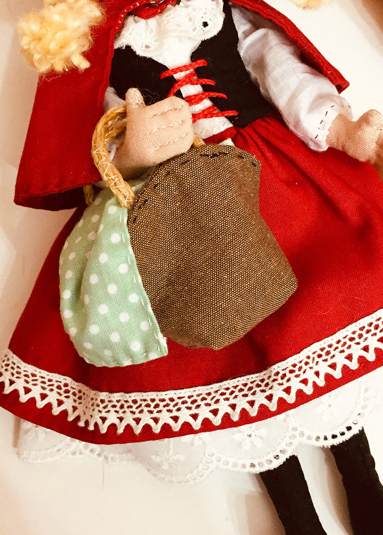 25cm Doll Pattern 🎀 (J) Little Red (Dress-Up)