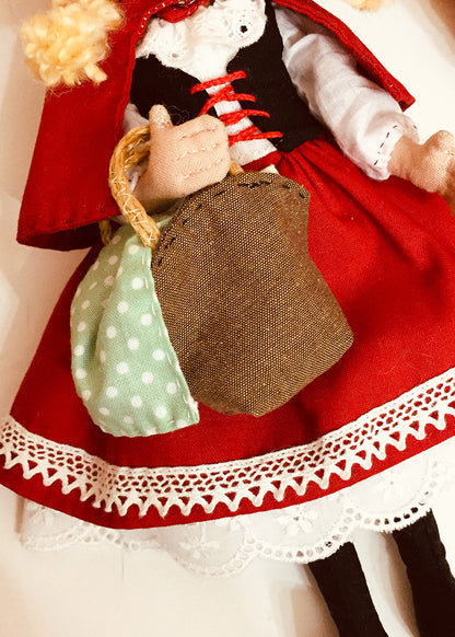 25cm Doll Pattern 🎀 (J) Little Red (Dress-Up)