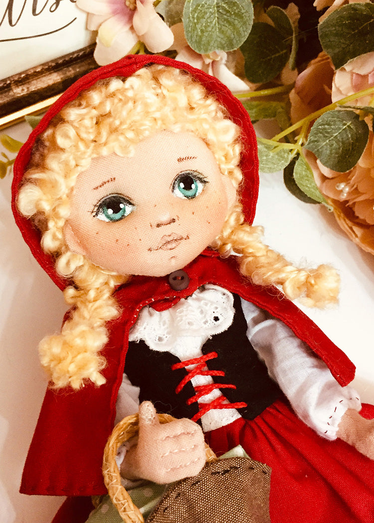 25cm Doll Pattern 🎀 (J) Little Red (Dress-Up)