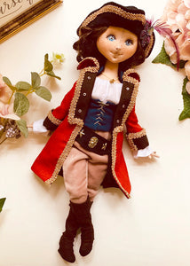 35cm doll Pattern / Captain (Face center seam)
