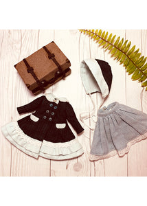 25cm Doll Clothes Pattern🧵 Sara & Suitcase (Dress-Up)
