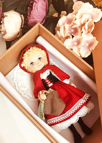 25cm Doll Pattern 🎀 (J) Little Red (Dress-Up)
